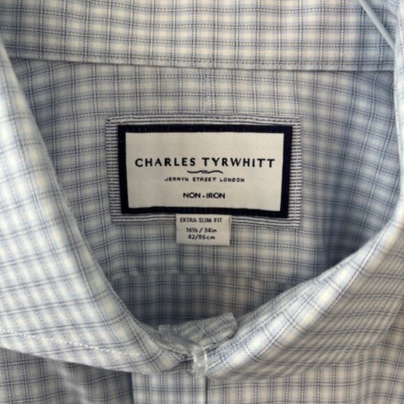 Charles Tyrwhitt Dress Shirt 16.5 / 34 - Picture 3 of 4